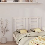 vidaXL Tăblie de pat, alb, 146x4x100 cm, lemn masiv de pin vidaXL Tăblie de pat, alb, 146x4x100 cm, lemn masiv de pin