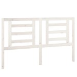 vidaXL Tăblie de pat, alb, 156x4x100 cm, lemn masiv de pin vidaXL Tăblie de pat, alb, 156x4x100 cm, lemn masiv de pin