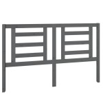 vidaXL Tăblie de pat, gri, 156x4x100 cm, lemn masiv de pin