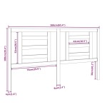 vidaXL Tăblie de pat, alb, 166x4x100 cm, lemn masiv de pin vidaXL Tăblie de pat, alb, 166x4x100 cm, lemn masiv de pin