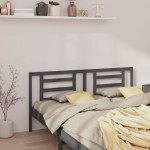 vidaXL Tăblie de pat, gri, 166x4x100 cm, lemn masiv de pin