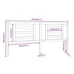 vidaXL Tăblie de pat, alb, 206x4x100 cm, lemn masiv de pin vidaXL Tăblie de pat, alb, 206x4x100 cm, lemn masiv de pin