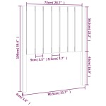 vidaXL Tăblie de pat, maro miere, 80,5x4x100 cm, lemn masiv de pin