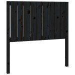 vidaXL Tăblie de pat, negru, 95,5x4x100 cm, lemn masiv de pin