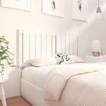 vidaXL Tăblie de pat, alb, 125,5x4x100 cm, lemn masiv de pin