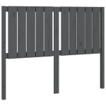 vidaXL Tăblie de pat, gri, 125,5x4x100 cm, lemn masiv de pin vidaXL Tăblie de pat, gri, 125,5x4x100 cm, lemn masiv de pin