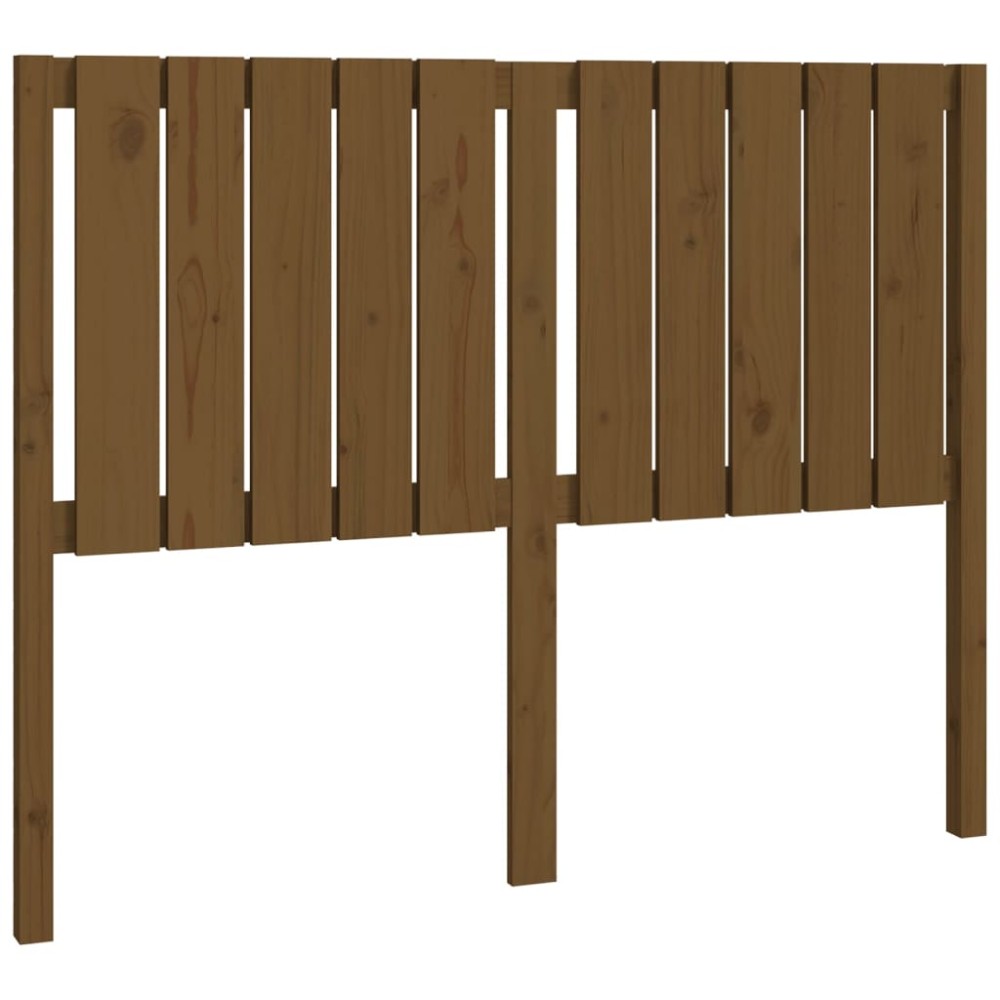 vidaXL Tăblie de pat, maro miere, 125,5x4x100 cm, lemn masiv de pin