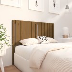 vidaXL Tăblie de pat, maro miere, 125,5x4x100 cm, lemn masiv de pin vidaXL Tăblie de pat, maro miere, 125,5x4x100 cm, lemn masiv de pin