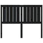 vidaXL Tăblie de pat, negru, 125,5x4x100 cm, lemn masiv de pin vidaXL Tăblie de pat, negru, 125,5x4x100 cm, lemn masiv de pin