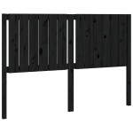 vidaXL Tăblie de pat, negru, 145,5x4x100 cm, lemn masiv de pin vidaXL Tăblie de pat, negru, 145,5x4x100 cm, lemn masiv de pin