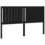 vidaXL Tăblie de pat, negru, 165,5x4x100 cm, lemn masiv de pin