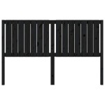 vidaXL Tăblie de pat, negru, 165,5x4x100 cm, lemn masiv de pin