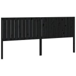 vidaXL Tăblie de pat, negru, 205,5x4x100 cm, lemn masiv de pin