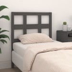vidaXL Tăblie de pat, gri, 80,5x4x100 cm, lemn masiv de pin