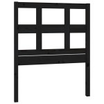 vidaXL Tăblie de pat, negru, 80,5x4x100 cm, lemn masiv de pin