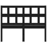 vidaXL Tăblie de pat, negru, 125,5x4x100 cm, lemn masiv de pin vidaXL Tăblie de pat, negru, 125,5x4x100 cm, lemn masiv de pin