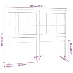 vidaXL Tăblie de pat, alb, 145,5x4x100 cm, lemn masiv de pin vidaXL Tăblie de pat, alb, 145,5x4x100 cm, lemn masiv de pin