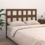 vidaXL Tăblie de pat, maro miere, 145,5x4x100 cm, lemn masiv de pin vidaXL Tăblie de pat, maro miere, 145,5x4x100 cm, lemn masiv de pin