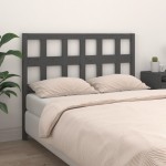 vidaXL Tăblie de pat, gri, 185,5x4x100 cm, lemn masiv de pin vidaXL Tăblie de pat, gri, 185,5x4x100 cm, lemn masiv de pin