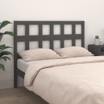 vidaXL Tăblie de pat, gri, 185,5x4x100 cm, lemn masiv de pin vidaXL Tăblie de pat, gri, 185,5x4x100 cm, lemn masiv de pin
