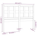 vidaXL Tăblie de pat, gri, 185,5x4x100 cm, lemn masiv de pin vidaXL Tăblie de pat, gri, 185,5x4x100 cm, lemn masiv de pin