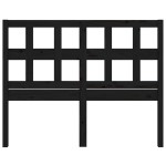 vidaXL Tăblie de pat, negru, 185,5x4x100 cm, lemn masiv de pin