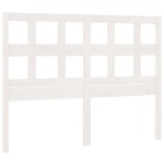 vidaXL Tăblie de pat, alb, 205,5x4x100 cm, lemn masiv de pin