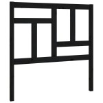 vidaXL Tăblie de pat, negru, 95,5x4x100 cm, lemn masiv de pin