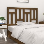 vidaXL Tăblie de pat, maro miere, 125,5x4x100 cm, lemn masiv de pin vidaXL Tăblie de pat, maro miere, 125,5x4x100 cm, lemn masiv de pin