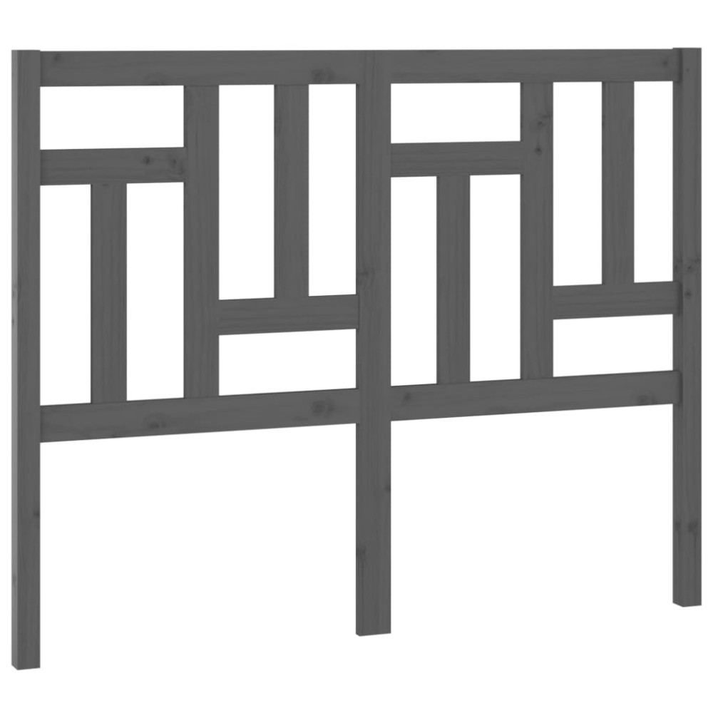 vidaXL Tăblie de pat, gri, 145,5x4x100 cm, lemn masiv de pin