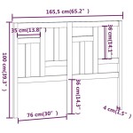 vidaXL Tăblie de pat, 165,5x4x100 cm, lemn masiv de pin