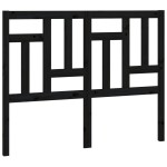 vidaXL Tăblie de pat, negru, 205,5x4x100 cm, lemn masiv de pin
