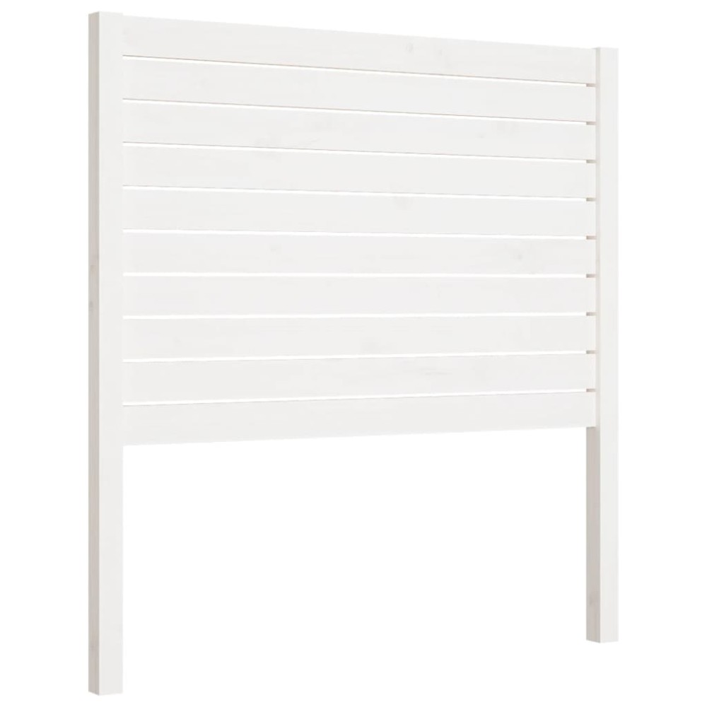 vidaXL Tăblie de pat, alb, 81x4x100 cm, lemn masiv de pin