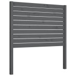 vidaXL Tăblie de pat, gri, 81x4x100 cm, lemn masiv de pin