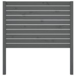 vidaXL Tăblie de pat, gri, 81x4x100 cm, lemn masiv de pin