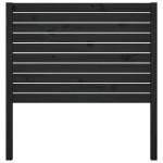 vidaXL Tăblie de pat, negru, 81x4x100 cm, lemn masiv de pin