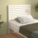 vidaXL Tăblie de pat, alb, 96x4x100 cm, lemn masiv de pin vidaXL Tăblie de pat, alb, 96x4x100 cm, lemn masiv de pin