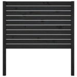 vidaXL Tăblie de pat, negru, 96x4x100 cm, lemn masiv de pin