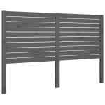 vidaXL Tăblie de pat, gri, 126x4x100 cm, lemn masiv de pin vidaXL Tăblie de pat, gri, 126x4x100 cm, lemn masiv de pin
