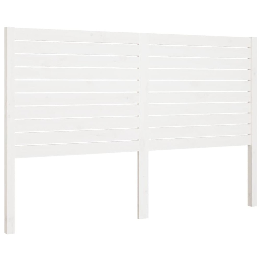vidaXL Tăblie de pat, alb, 166x4x100 cm, lemn masiv de pin