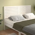vidaXL Tăblie de pat, alb, 166x4x100 cm, lemn masiv de pin vidaXL Tăblie de pat, alb, 166x4x100 cm, lemn masiv de pin