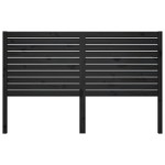 vidaXL Tăblie de pat, negru, 166x4x100 cm, lemn masiv de pin