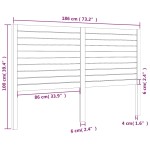 vidaXL Tăblie de pat, alb, 186x4x100 cm, lemn masiv de pin vidaXL Tăblie de pat, alb, 186x4x100 cm, lemn masiv de pin