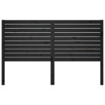 vidaXL Tăblie de pat, negru, 186x4x100 cm, lemn masiv de pin