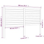 vidaXL Tăblie de pat, 206x4x100 cm, lemn masiv de pin