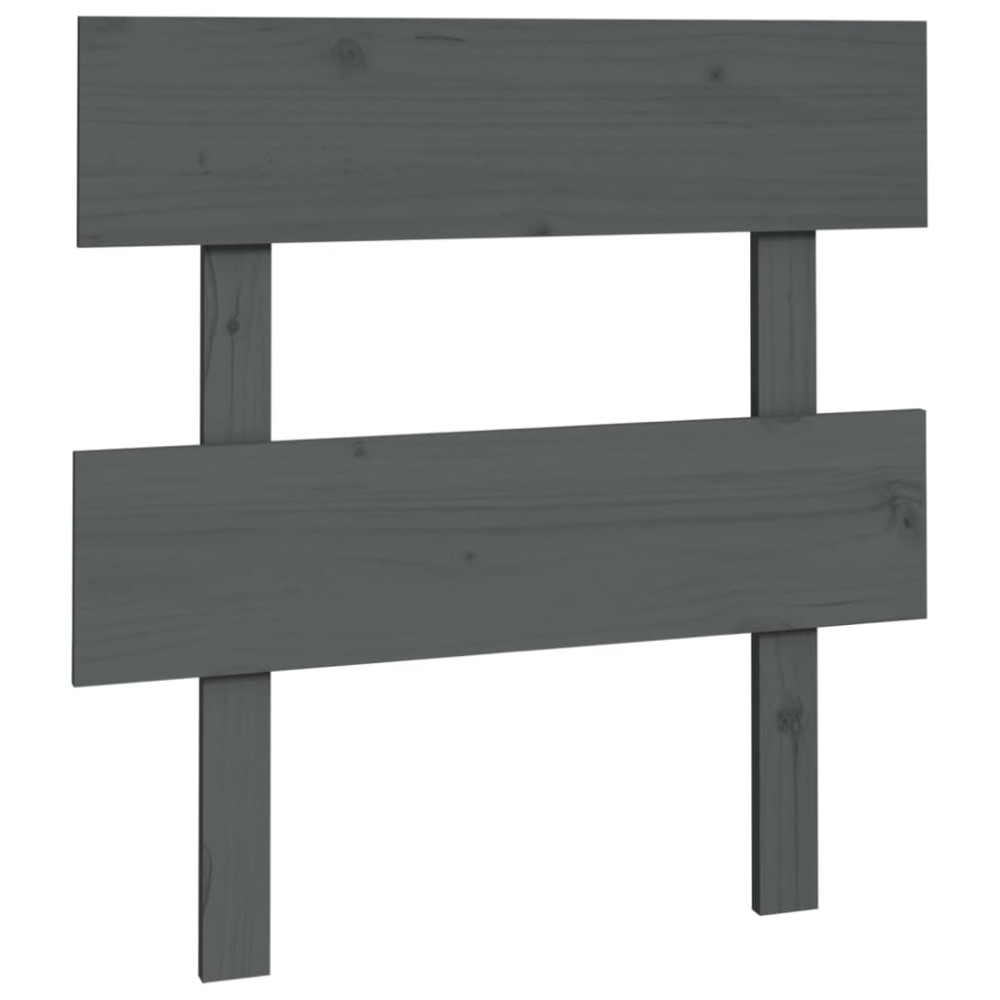 vidaXL Tăblie de pat, gri, 78,5x3x81 cm, lemn masiv de pin
