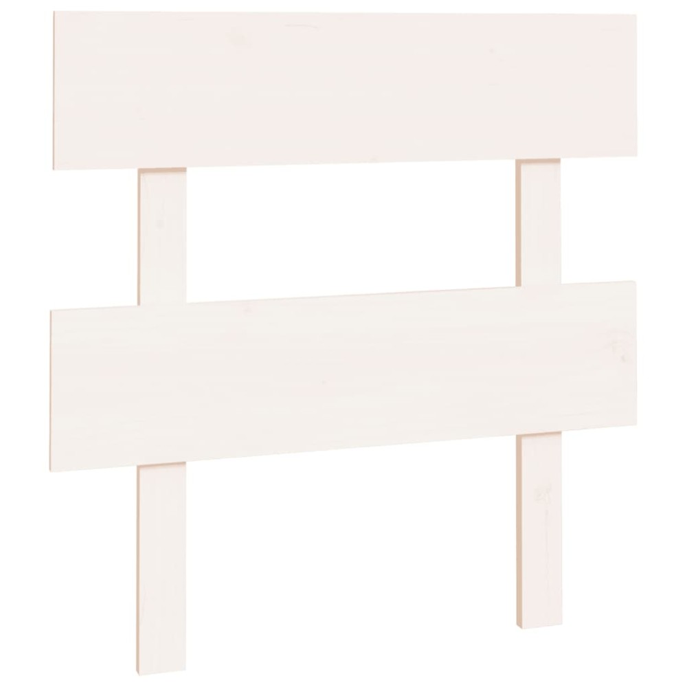 vidaXL Tăblie de pat, alb, 93,5x3x81 cm, lemn masiv de pin