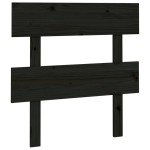 vidaXL Tăblie de pat, negru, 93,5x3x81 cm, lemn masiv de pin