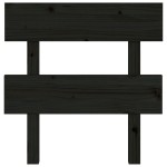 vidaXL Tăblie de pat, negru, 93,5x3x81 cm, lemn masiv de pin