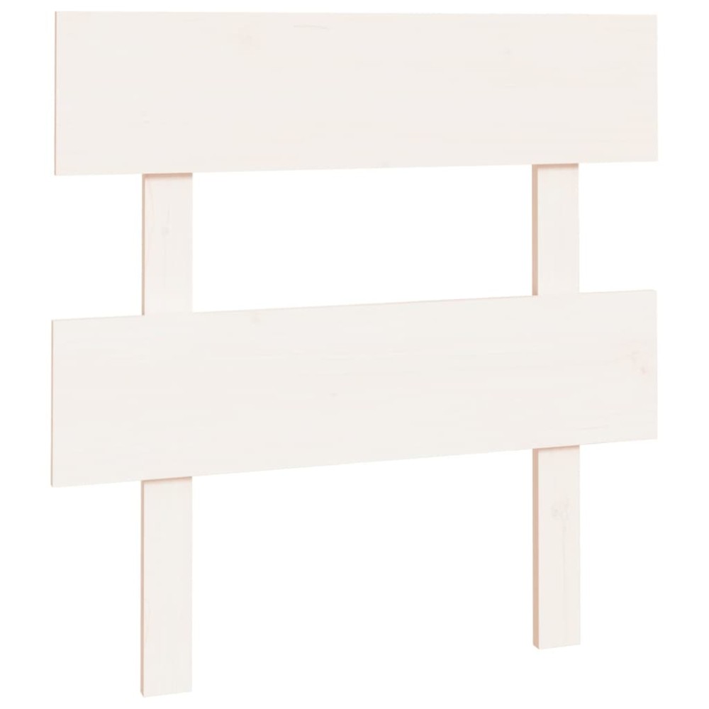 vidaXL Tăblie de pat, alb, 103,5x3x81 cm, lemn masiv de pin